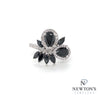 14kt White Gold Black & White Diamond Fashion Ring (2.98ct TW)