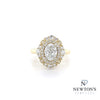 14kt Yellow Gold Art Deco Oval Diamond Engagement Ring (1.61ct TW)