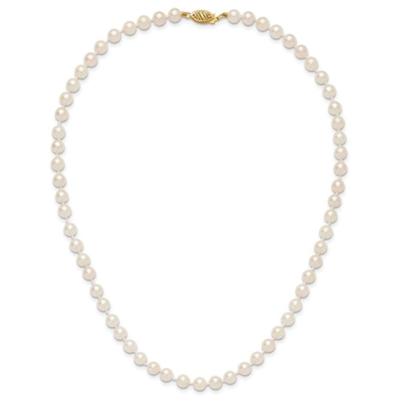 14kt Yellow Gold Pearl Necklace