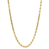 14kt Yellow Gold Diamond Cut Rope Chain