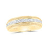 10kt Yellow Gold Mens Diamond Band