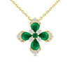 14kt Yellow Gold Blossom Pendant Necklace