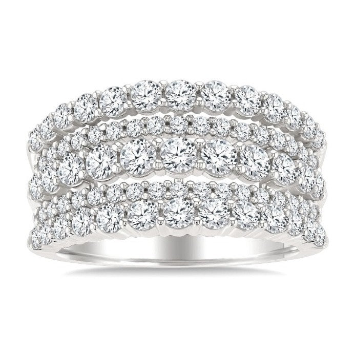 14kt White Gold Diamond Band