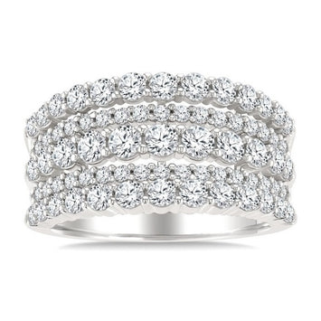 14kt White Gold Diamond Band