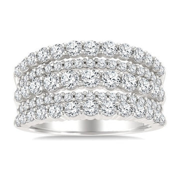 14kt White Gold Diamond Band