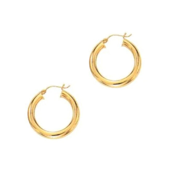 14kt Yellow Gold Hoop Earings