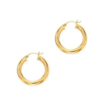 14kt Yellow Gold Hoop Earings