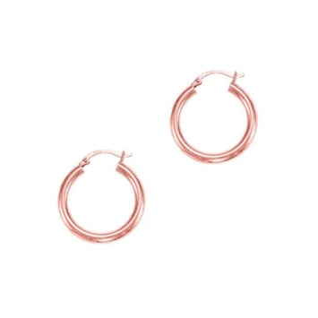 14kt Rose Gold Hoop Earings