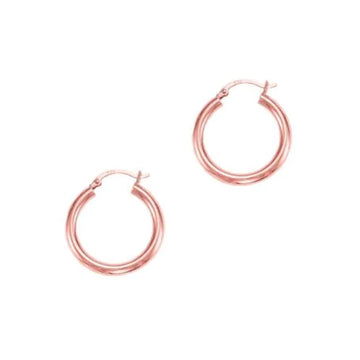 14kt Rose Gold Hoop Earings