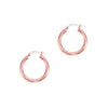 14kt Rose Gold Hoop Earings