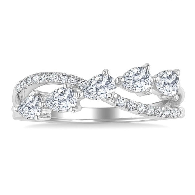 14kt White Gold Diamond Wedding Band