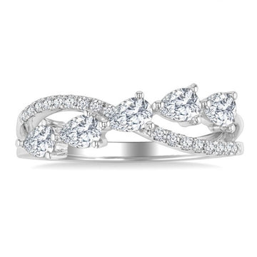 14kt White Gold Diamond Wedding Band