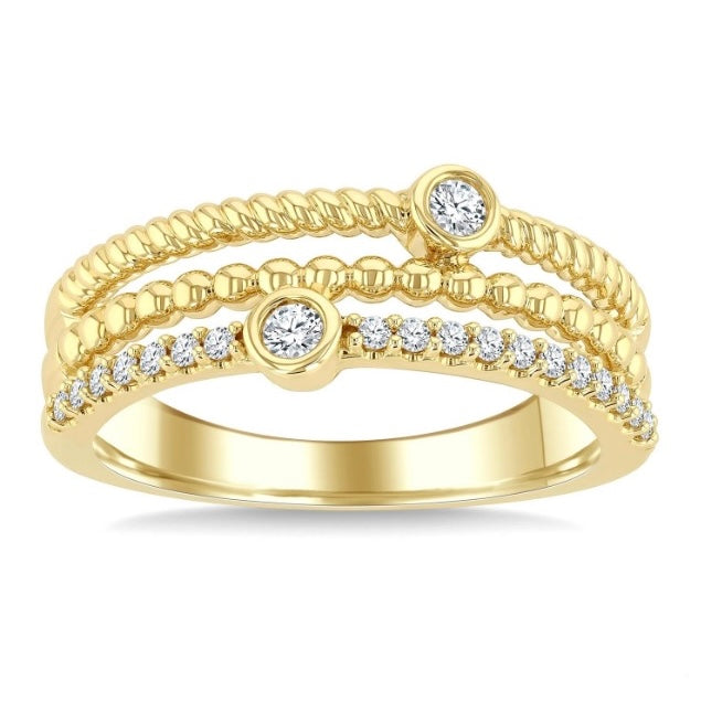10kt Yellow Gold Diamond Fashion Band