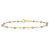 10kt Yellow and White Gold Illusion Bracelet