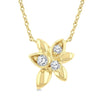 10kt Yellow Gold Starlit Petal Necklace