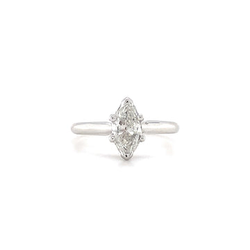 14kt White Gold Marquise Cut Diamond Ring