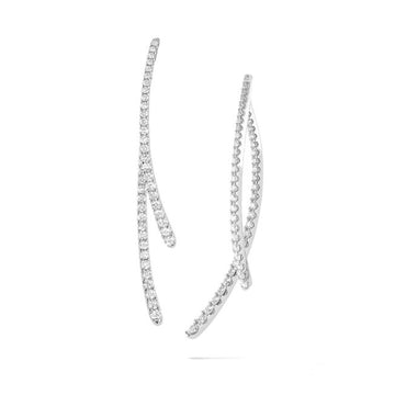 18kt White Gold Diamond Drop Earrings