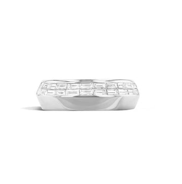 Platinum Couture Baguette Diamond Fashion Band (1.00ct)