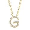 10kt Yellow Gold Diamond Initial Pendant "G"