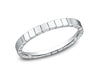 14kt White Gold Disco Stackable Ring
