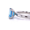 18kt White Gold Blue Topaz Fashion Ring