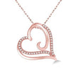 10kt Rose Gold Heart Pendant with Chain