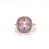 18kt Rose Gold Kunzite and Diamond Fashion Ring