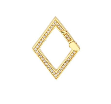 14kt Yellow Gold Push Lock Clasp for Paperclip Chains