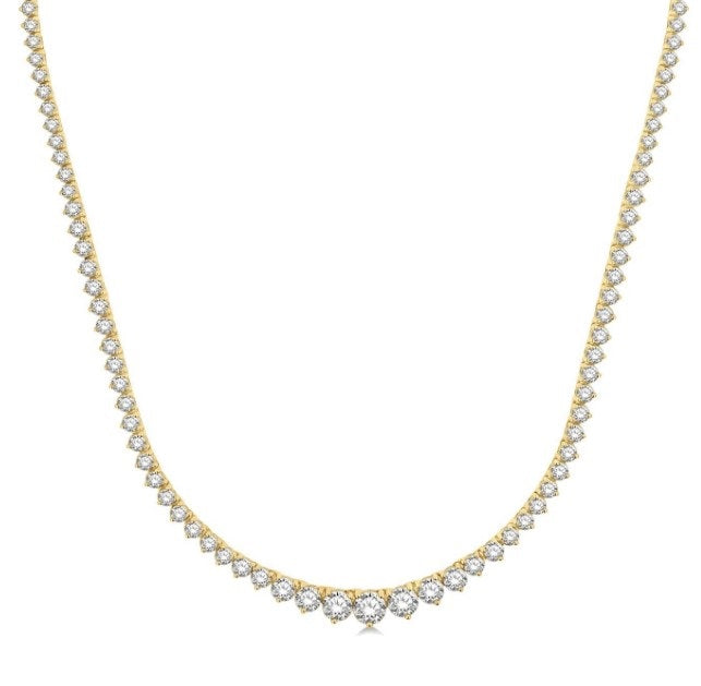 14kt Yellow Gold Riviera Diamond Necklace