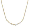 14kt Yellow Gold Riviera Diamond Necklace