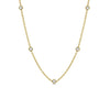 14kt Yellow Gold Diamond Station Necklace