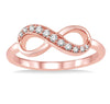 10kt Rose Gold Diamond Infinity Ring