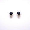 14kt Yellow Gold Sapphire and Diamond Ear Studs