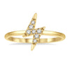 10kt Yellow Gold Diamond Lightning Bolt Fashion Ring