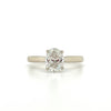 14kt White Gold Oval Cut Diamond Engagement Ring