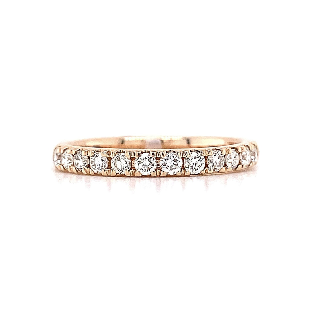 14kt Rose Gold Diamond Stackable Band (.19 ctw)