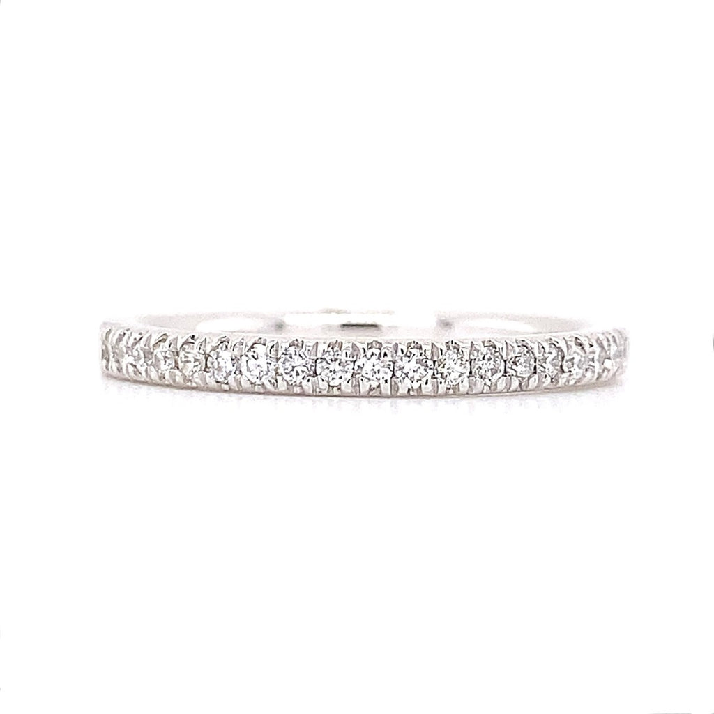 14kt White Gold Diamond Stackable Band (.19 ctw)
