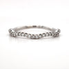 14kt White Gold Freeform Diamond Stackable Band
