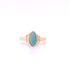 14kt Yellow Gold Oblong Shape Opal Fashion Ring