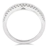 14kt White Gold Diamond Stackable Band