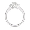 14kt White Gold Diamond 3-Stone Engagement Ring
