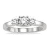 14kt White Gold Diamond 3-Stone Engagement Ring