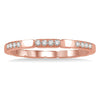14kt Rose Gold Diamond Fashion Stackable Ring