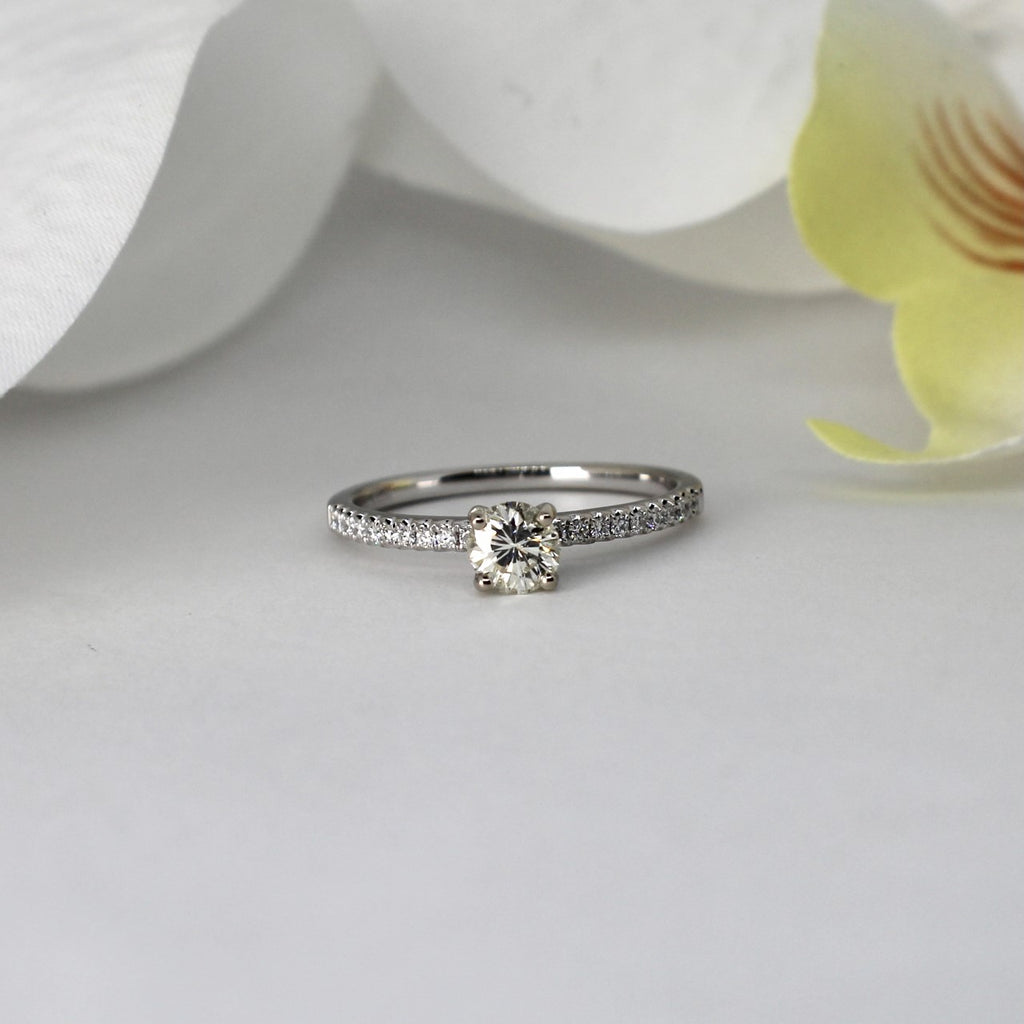 14kt White Gold Diamond Engagement Ring Newton's Jewelers Joplin