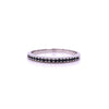 14kt White Gold Black Diamond Stackable Band