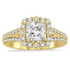 14kt Yellow Gold Diamond Engagement Ring