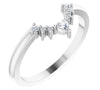 14kt White Gold Diamond Stackable Ring