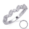 14kt White Gold Diamond Stackable Band