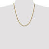 14kt Yellow Gold 22" Solid Rope Chain 3mm