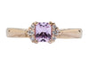 14kt Rose Gold Lavender Sapphire and Diamond Fashion Ring